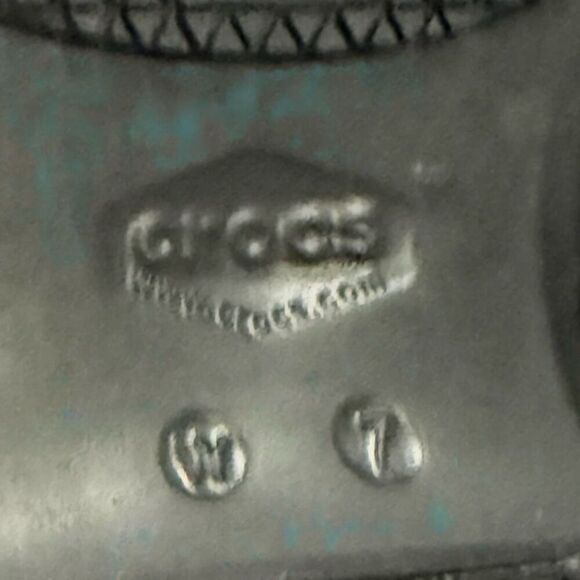 Women’s Crocs Neria Pro II Black/Colorful Print  Dual Comfort Clogs Size W7 - Picture 6 of 10